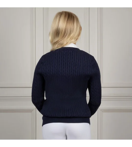 Coldstream Next Generation Clarkston Knitted V-Neck Jumper Navy