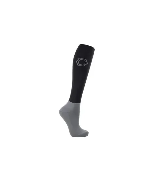 Coldstream Ancroft Cushioned Riding Socks Adult 3.5-8 Black/Grey