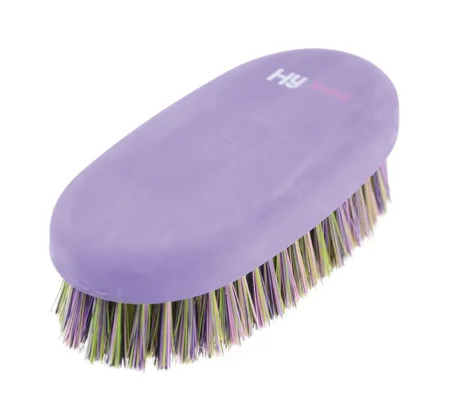 Hy Equestrian Multi Colour Body Brush - Purple/Multi Colour - 15 x 7cm