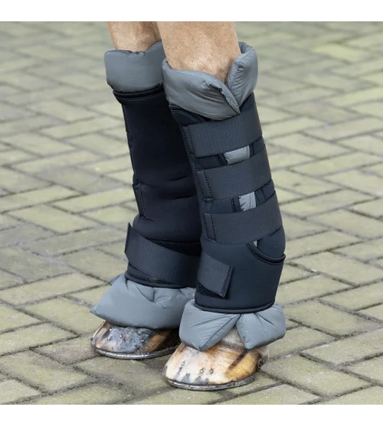 Hy Equestrian Stable Protection Boot - Black with Grey Lining