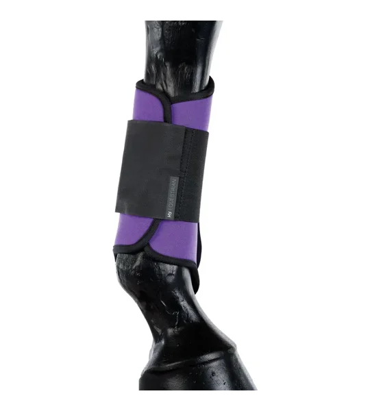 Hy Equestrian Brushing Boots - Purple