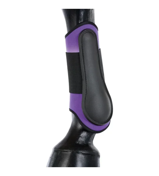 Hy Equestrian Brushing Boots - Purple