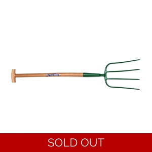 Fyna-Lite Ash Handle Manure Fork 4 Prong T Handle