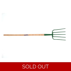 Fyna-Lite Ash Handle Manure Fork 5 Prong Long Handle