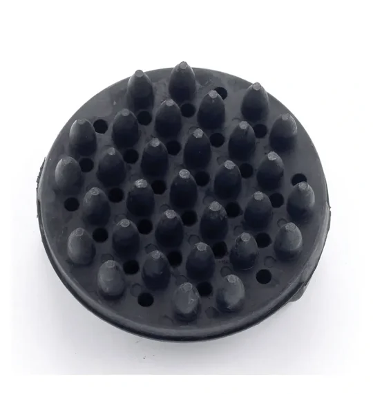 Lincoln Circular Rubber Curry Comb - Black