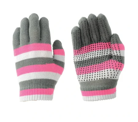 Hy Equestrian Magic Striped Gloves One Size