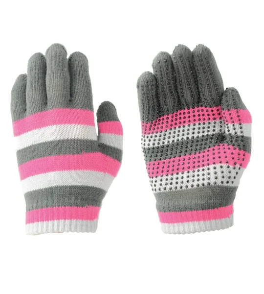 Hy Equestrian Magic Striped Gloves One Size