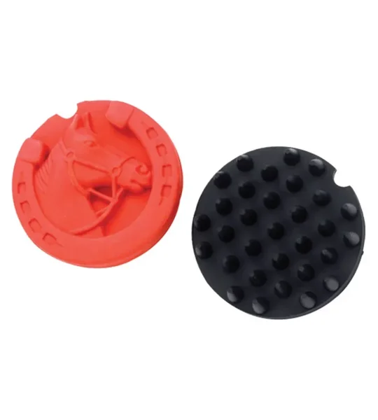 Lincoln Horse Head Rubber Curry Comb