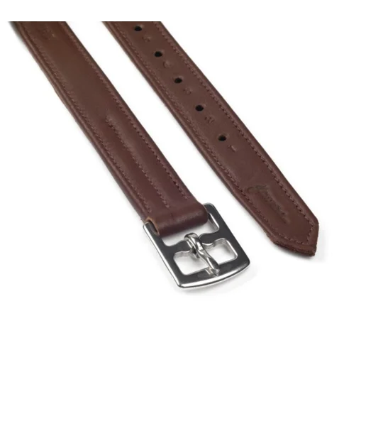 Whitaker STLE Calfskin Stirrup Leathers Oak Brown