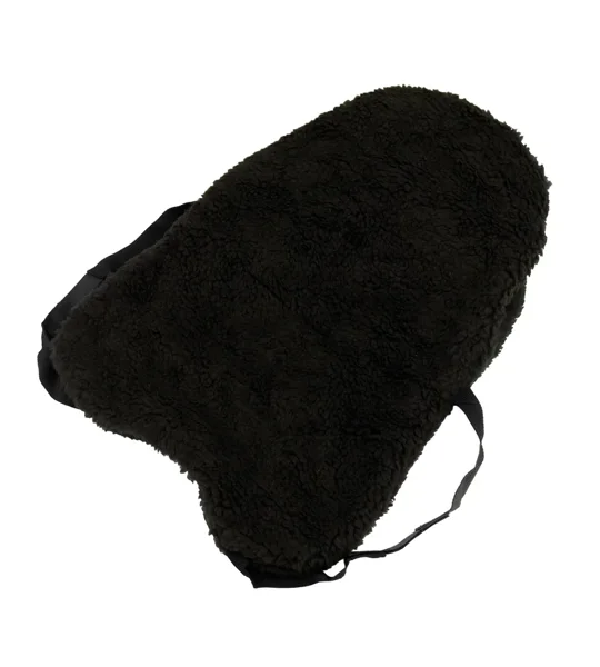 Hy Equestrian Fur Fabric Seat Saver - Black
