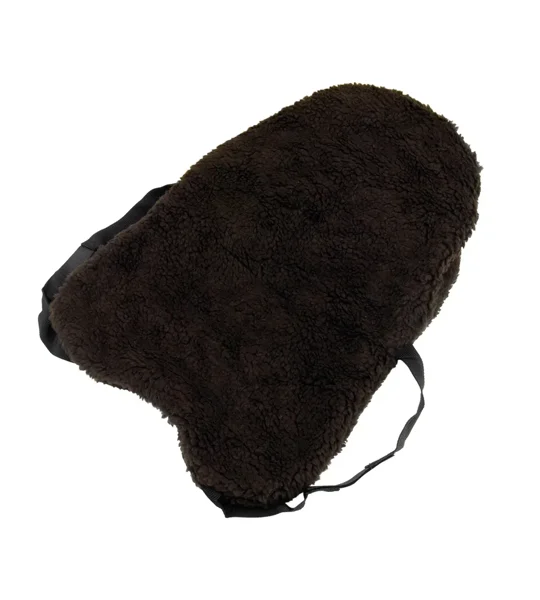 Hy Equestrian Fur Fabric Seat Saver - Brown