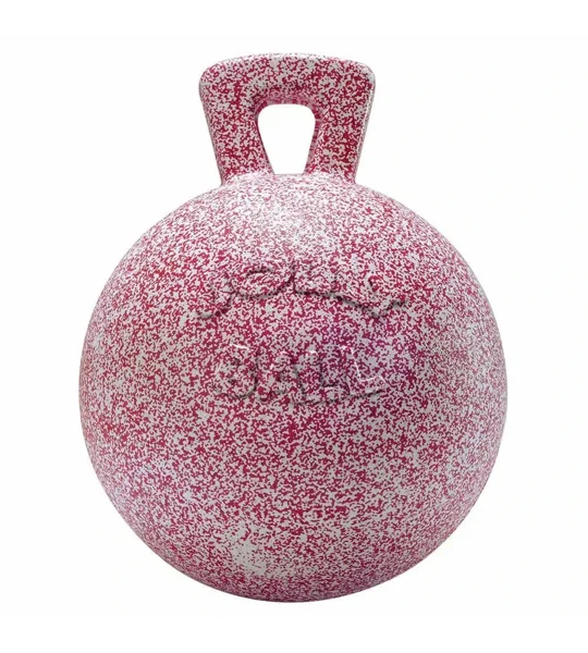 Horsemen's Pride Jolly Ball 10" Peppermint Scented Red/White Speckle