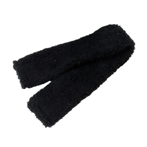 Hy Equestrian Fur Fabric Girth Sleeve Black