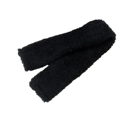 Hy Equestrian Fur Fabric Girth Sleeve Black