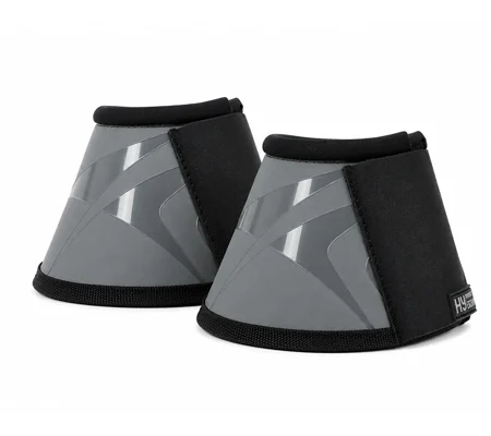 Hy Equestrian Armoured Guard Pro Protect Over reach Boots - Grey