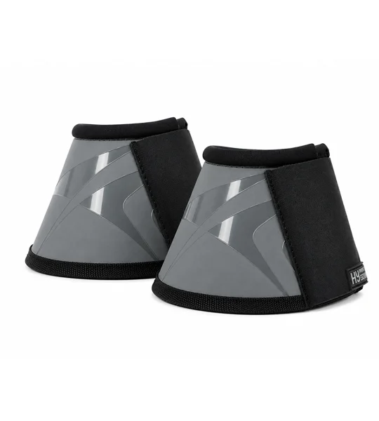 Hy Equestrian Armoured Guard Pro Protect Over reach Boots - Grey