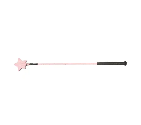 Hy Equestrian Glitter Star Riding Whip Pink 66cm