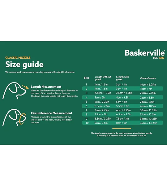 Baskerville Classic Basket Muzzle