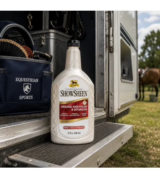 Absorbine ShowSheen Hair Polish 946ml refill bottle for horse grooming