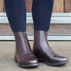 Hy Equestrian Canterbury Zip Jodhpur Boot Brown