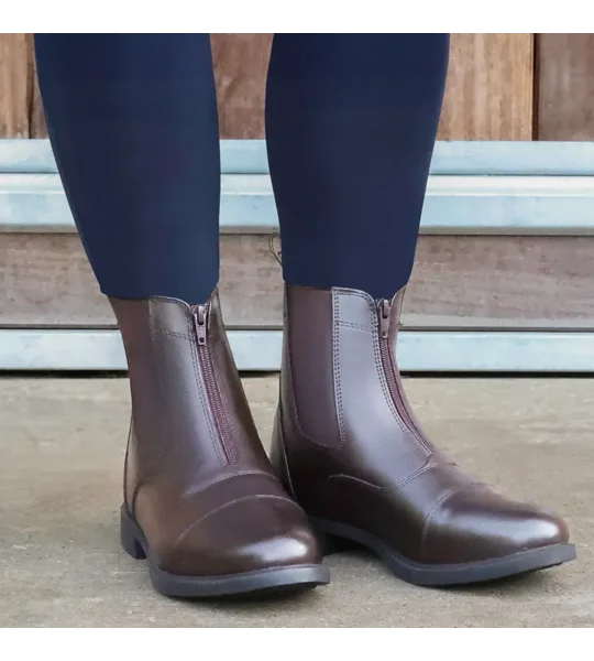 Hy Equestrian Canterbury Zip Jodhpur Boot Brown