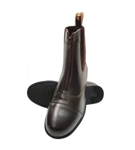 Hy Equestrian Canterbury Zip Jodhpur Boot Brown