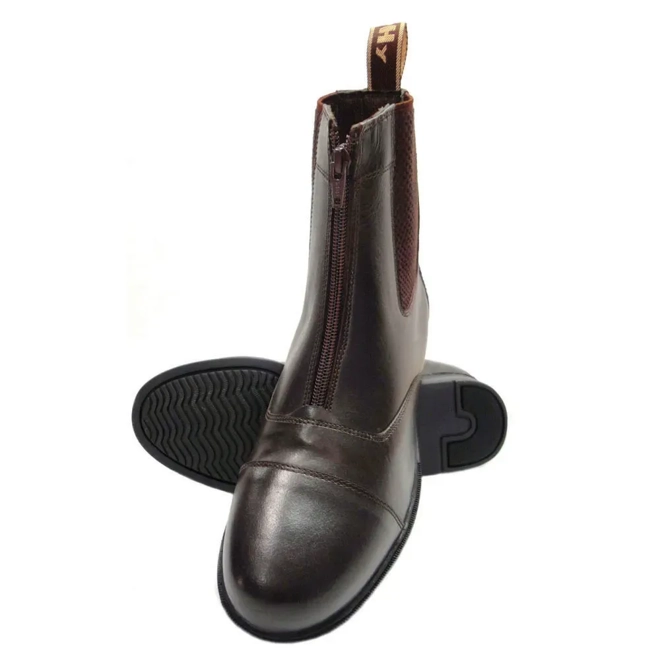 Additional Image for Hy Equestrian Canterbury Zip Jodhpur Boot Brown