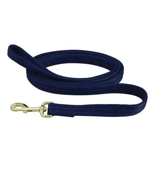 Hy Equestrian Soft Webbing Lead Rein Without Chain - Navy