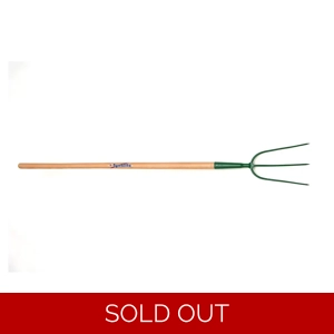 Fyna-Lite Ash Handle Manure Fork 3 Prong Long Handle