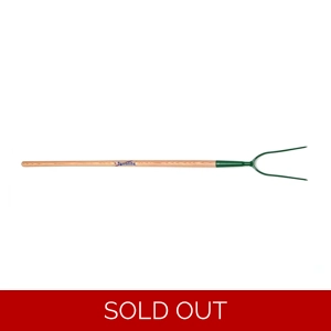 Fyna-Lite Ash Handle Manure Fork 2 Prong Wooden Handle