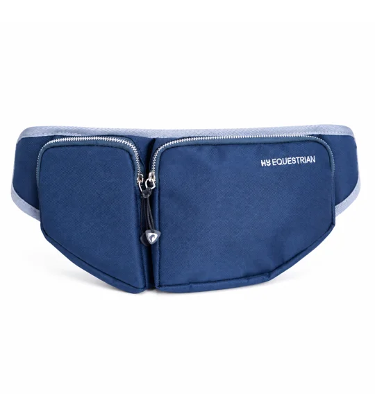 Hy Equestrian Bum Bag - Navy/Grey - One Size