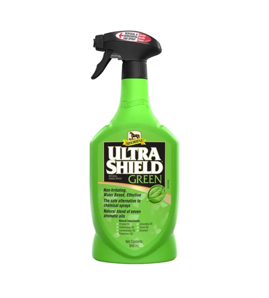 Absorbine UltraShield Green 946ml natural fly repellent trigger spray bottle
