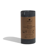Adios Compostable Tie Handle 30 Lt Bin Liners - Single Roll (20 Bags)