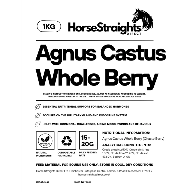 Additional Image for Horse Straights Direct Agnus Castus Whole Berry - 1 Kg