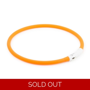 Ancol Night Safety Rechargeable Flashing Band Orange