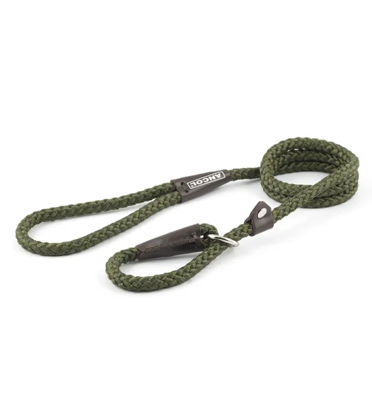 Ancol Heritage Collection Slip Lead Green