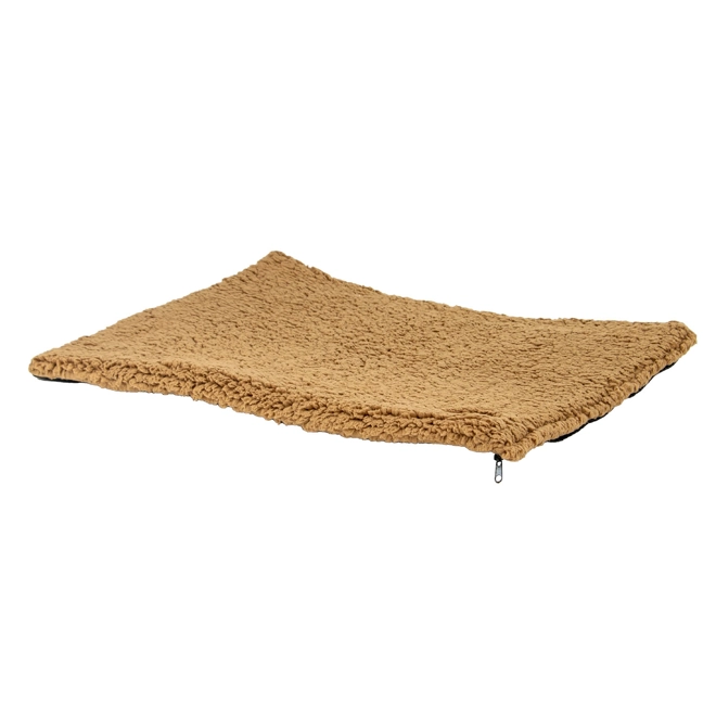 Additional Image for Ancol Sleepy Paws Flat Pad Teddy Fleece Beige
