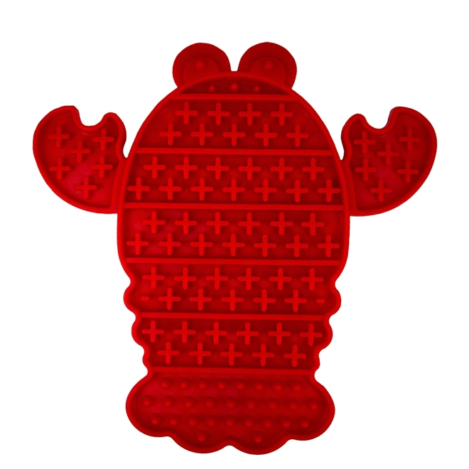 product Image for Ancol Orva Lick Lobster Lick Mat Red - 23 Cm