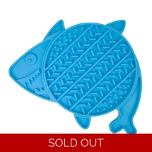 Ancol Orva Lick Shark Lick Mat Blue - 18 Cm