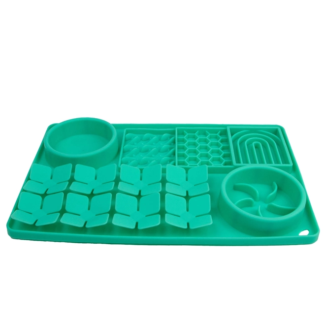product Image for Ancol Orva Lick Slow Feed Mat Green - 40 Cm x 30 Cm