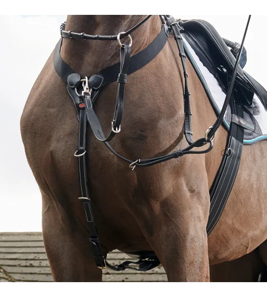 Whitaker BP048AV Eastwood Elasticated Breastplate Black