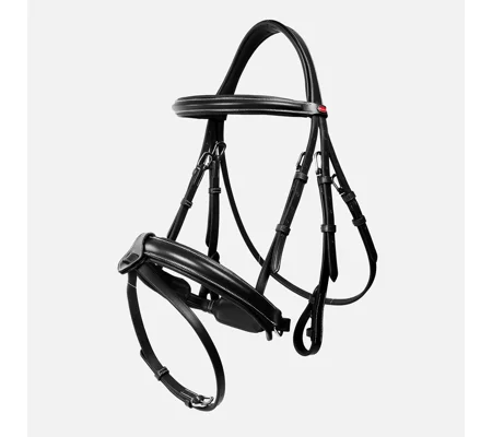 Whitaker BR048A Eastwood Crank Bridle with Reins Black