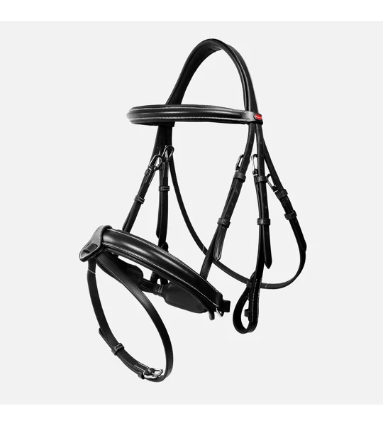 Whitaker BR048A Eastwood Crank Bridle with Reins Black