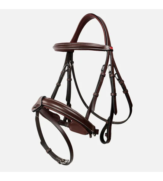 Whitaker BR048A Eastwood Crank Bridle with Reins Light Havana