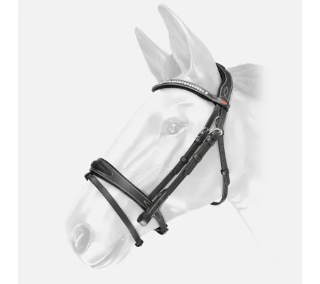 Whitaker BR071 Chicago Bling Bridle Black