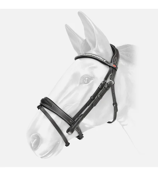 Whitaker BR071 Chicago Bling Bridle Black