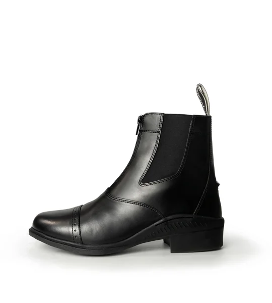 Brogini 401 Tivoli Leather Paddock Boots Black