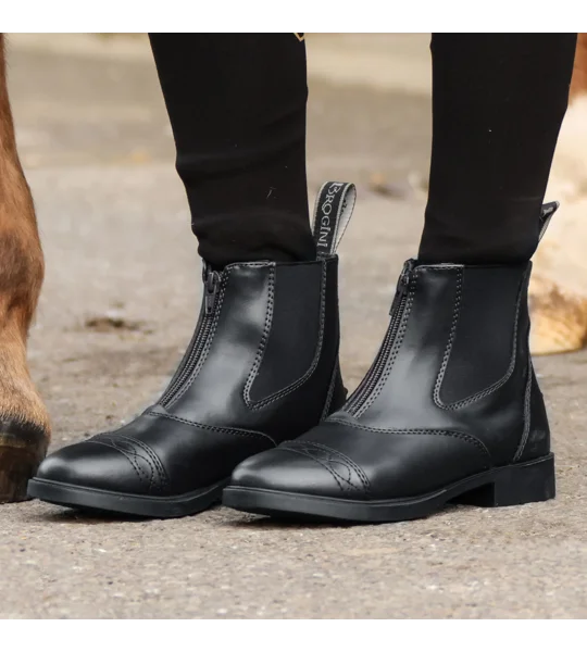 Brogini 401C Tivoli Piccino Paddock Boots Black
