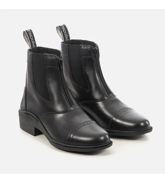 Brogini 401 Tivoli Leather Paddock Boots Black