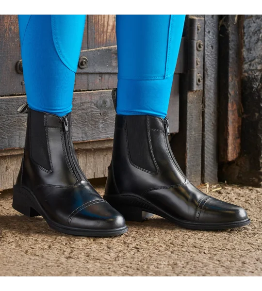 Brogini 401 Tivoli Leather Paddock Boots Black